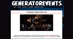 Desktop Screenshot of generatorevents.com.au